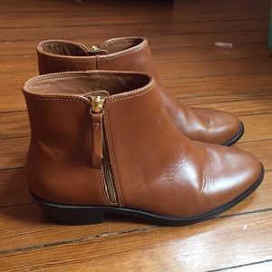 Jcrew Frankie boots in warm sepia (brown) size 9.5